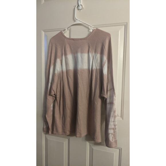 Pure Jill Cotton Viscose Blend Tye Dye Design Lightweight Sweater, Medium, Boho - Picture 2 of 10